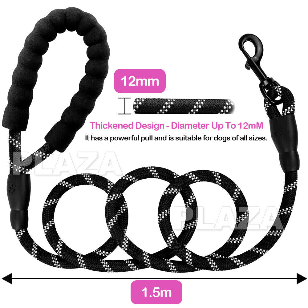 Nylon Training Dog Leash Heavy Duty Pet Products Strong Rope Recall Lead Leashes