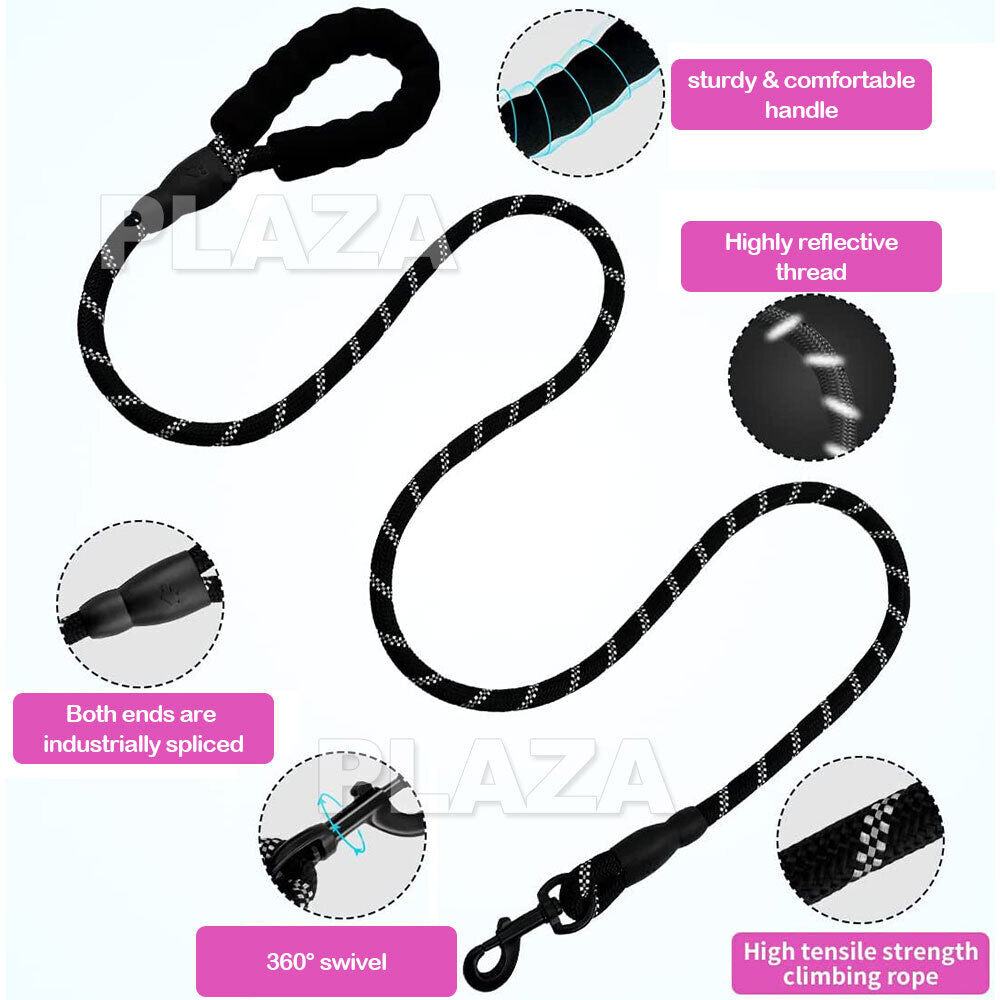 Nylon Training Dog Leash Heavy Duty Pet Products Strong Rope Recall Lead Leashes